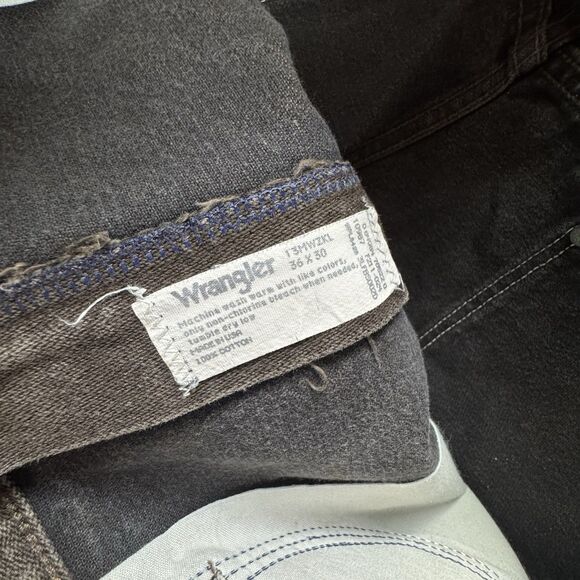 Wrangler 13MWZ Jeans Men 36x30 Brown Straight Denim Cowboy Rodeo Work Western - Picture 6 of 6